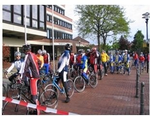 start fietstoertocht Haren DLD